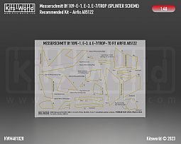 Kitsworld Kitsworld 1:48 Paint Mask Messerschmitt Bf 109E-1 E-3- E-7 Splinter Scheme 